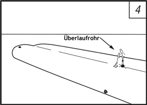 schematische Darstellung: Füllkontrolle mobiler Damm im Wasserbau