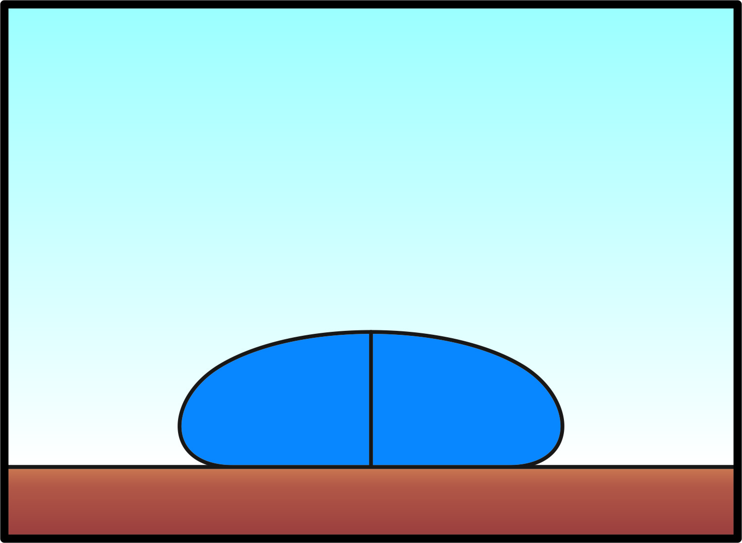 schematische Darstellung mobiler Hochwasserschutz ohne Wasserdruck